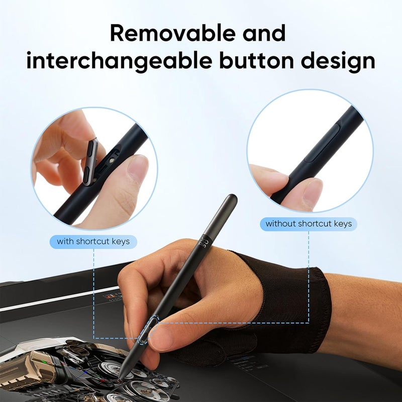 XPPen قلم X3 برو سليم مع 16K مستوى ضغط بدون بطارية دقة أعلى متوافق فقط مع Artist Pro 14 و 16 الجيل 2 / سلسلة Deco Pro الجيل 2 / Artist Pro 19 لوح الرسم - Image 3